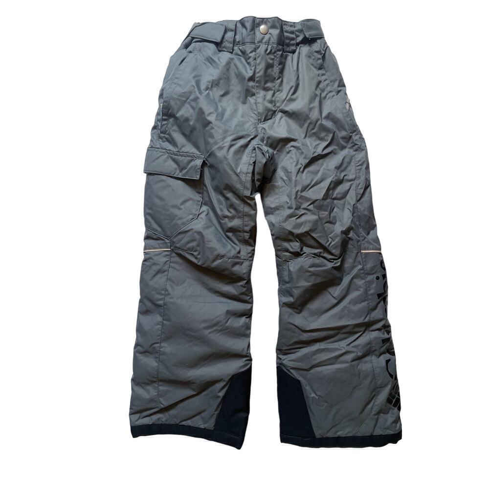 Columbia Kids Gray and Black Omni-Heat Logo Ski Outgrow System Pants • Size S 🗣